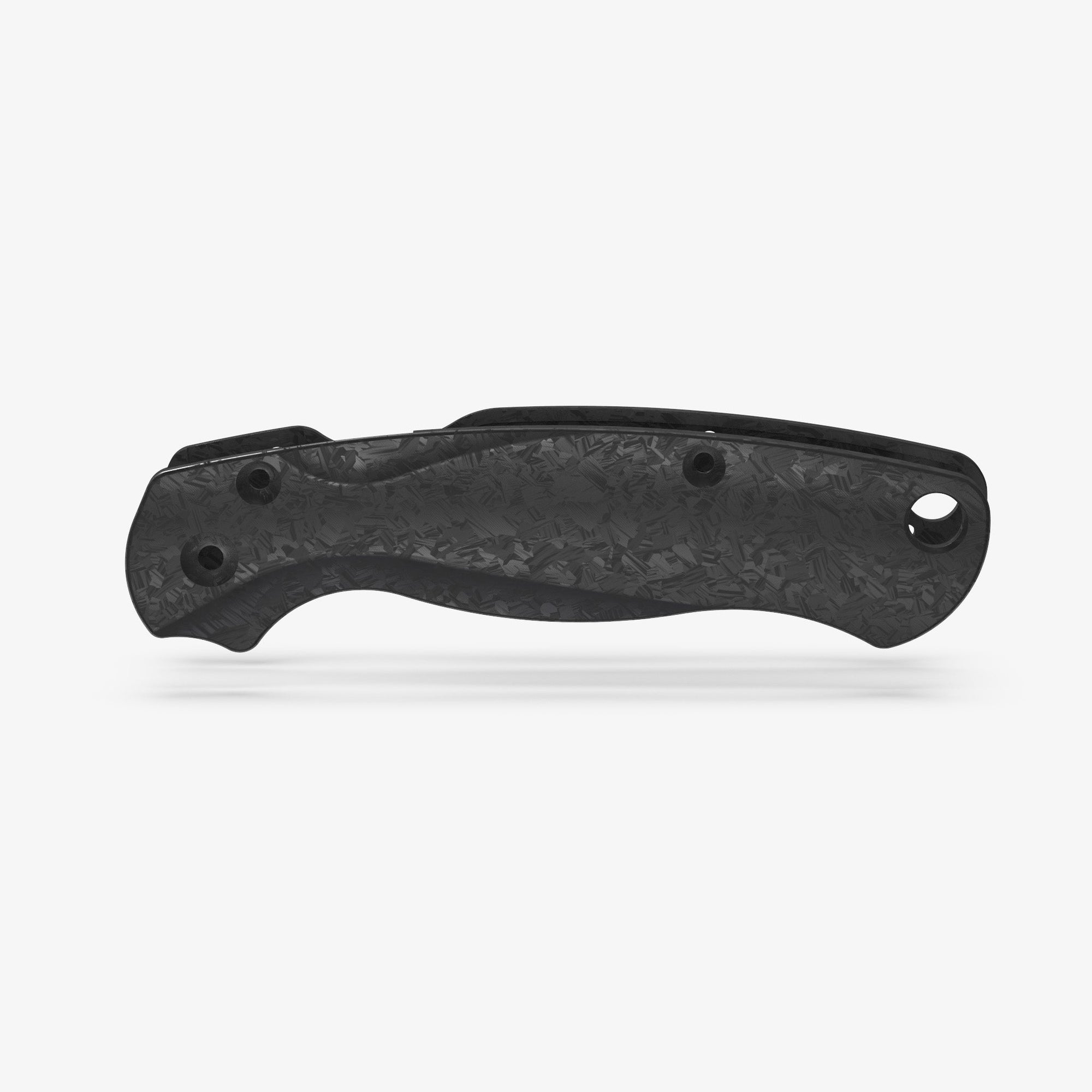 Carbon fiber lotus scales for the Spyderco Paramilitary 2 knife. 