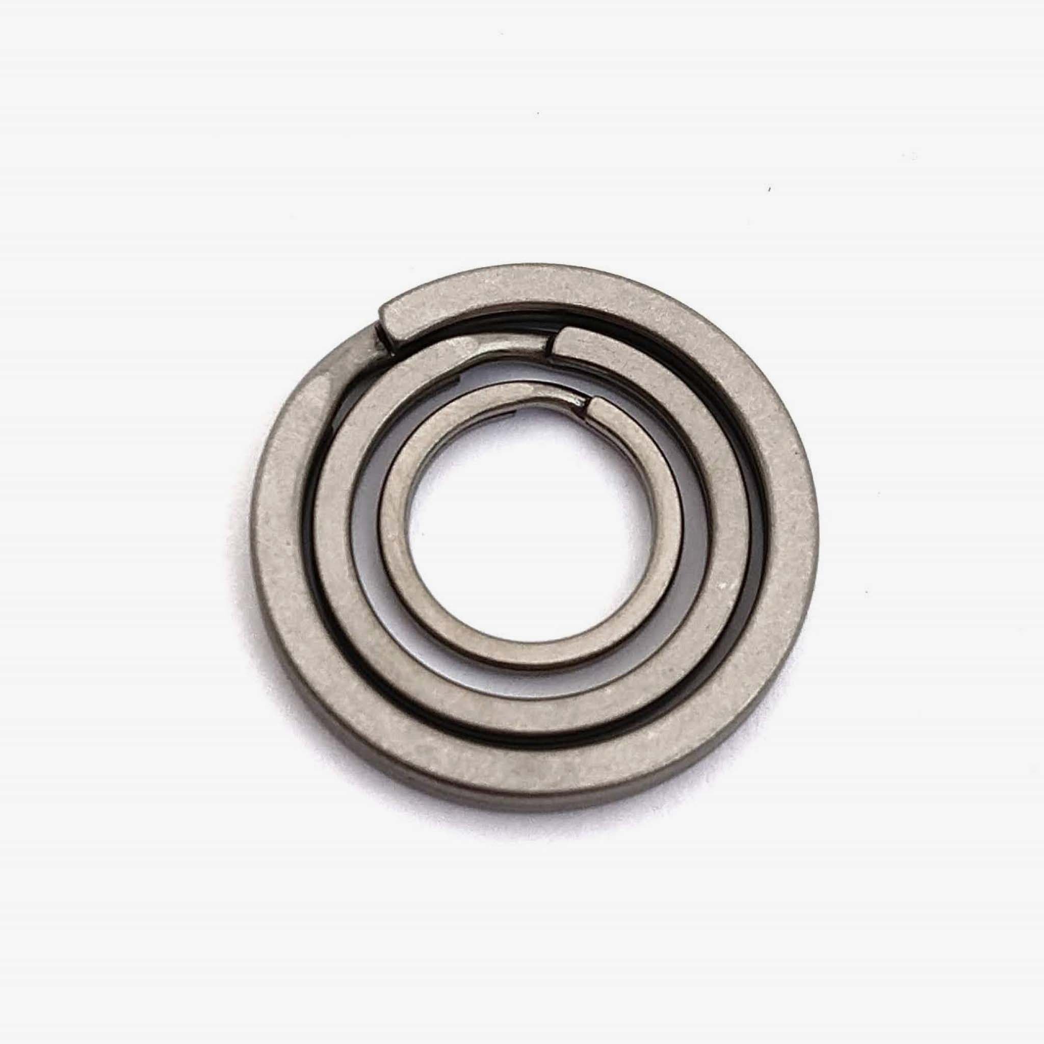 Titanium Round Key Ring Natural Color – TiTuffnStuff